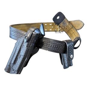 Safariland 6360-832 Glock 17 22 Holster Aker 555 Mag Pouch Duty Cop Belt 34